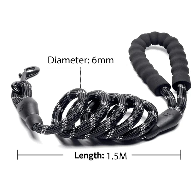 Reflective Dog Leash, Multiple Sizes
