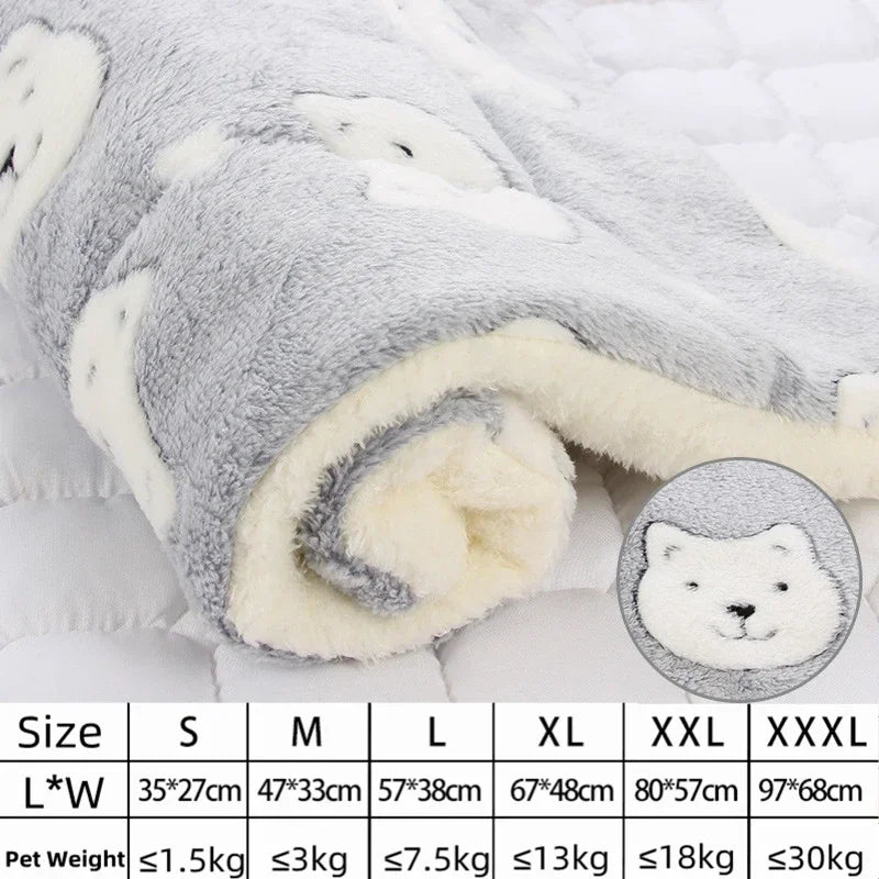 Thick Flannel Blanket Bed Mat for Dogs and Cats - view 10