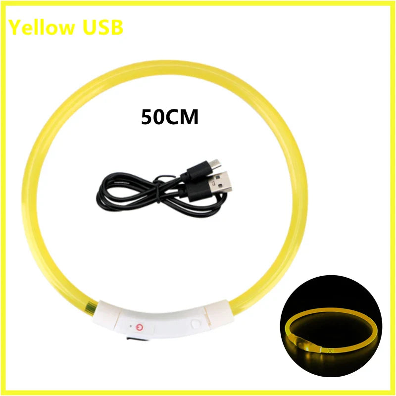 Adjustable Glowing LED Collar for Dogs and Cats - view 20