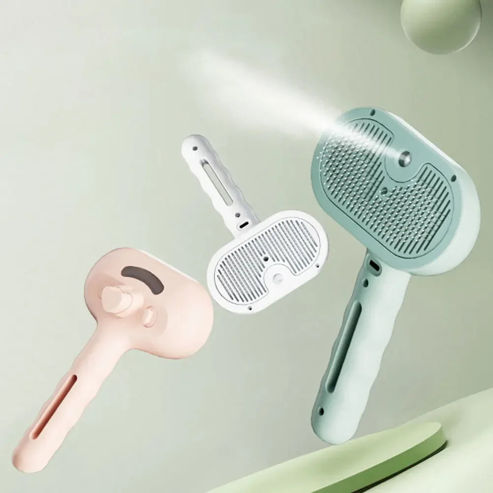 3 in 1 Cat Steam Brush Pet Spray Hair Removal Comb Cat Hair Brush Cat Brush for Shedding & Grooming for Cats Dogs Small Animals