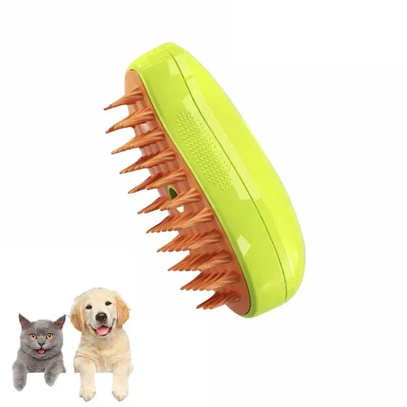 3-in-1 Electric Steam Massage Grooming Brush for Dogs and Cats - view 8