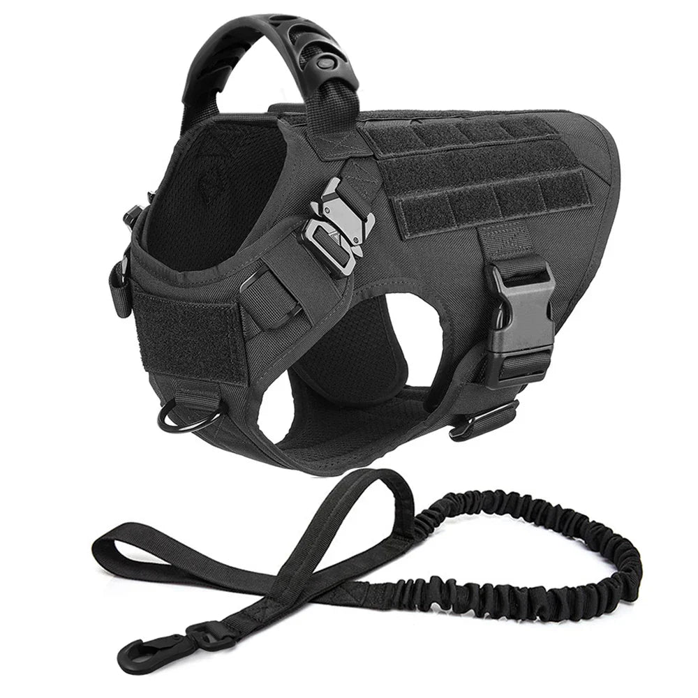 Training Vest Harness and Leash Set for Large Dogs