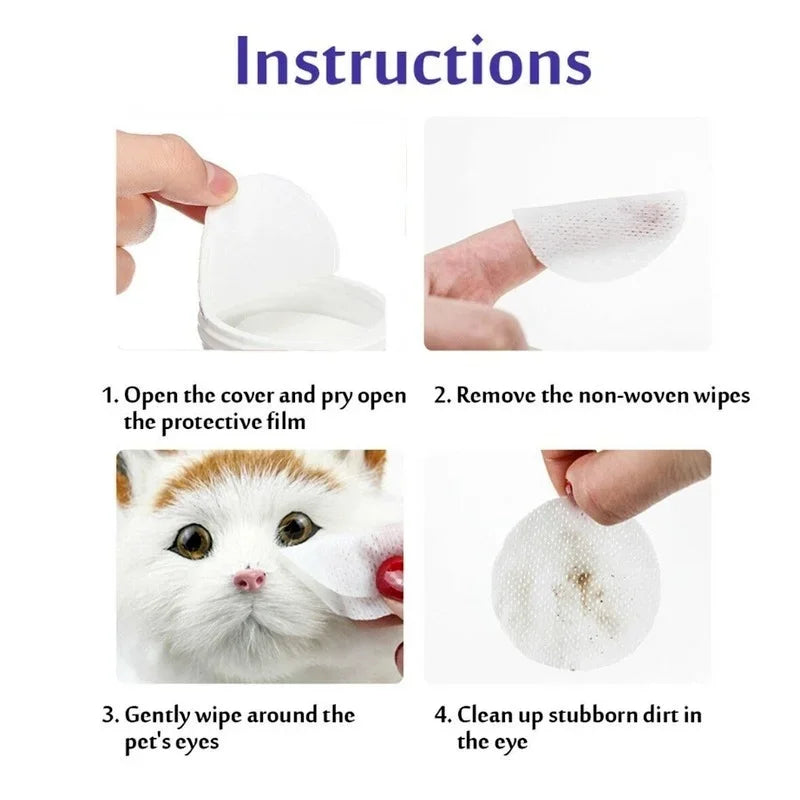 Pet Eye and Tear Stain Wipes, 130-Pack