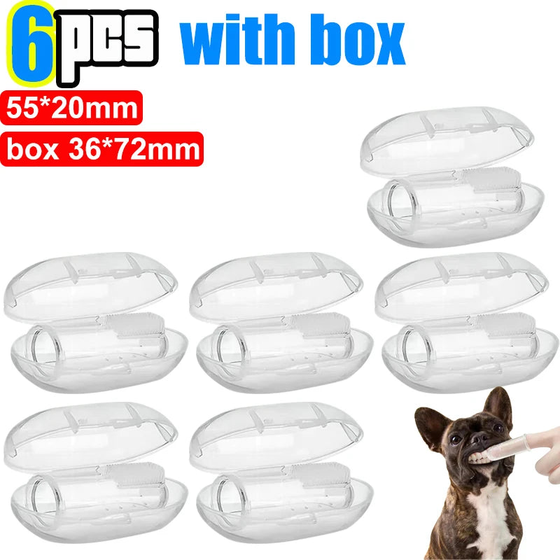 Silicone Finger Toothbrush for Dogs and Cats