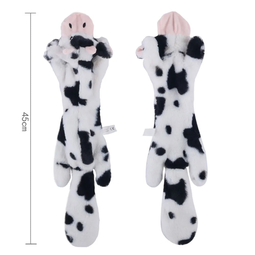 Stuffing-Free Squeaky Crinkle Animal Dog Toy - view 18
