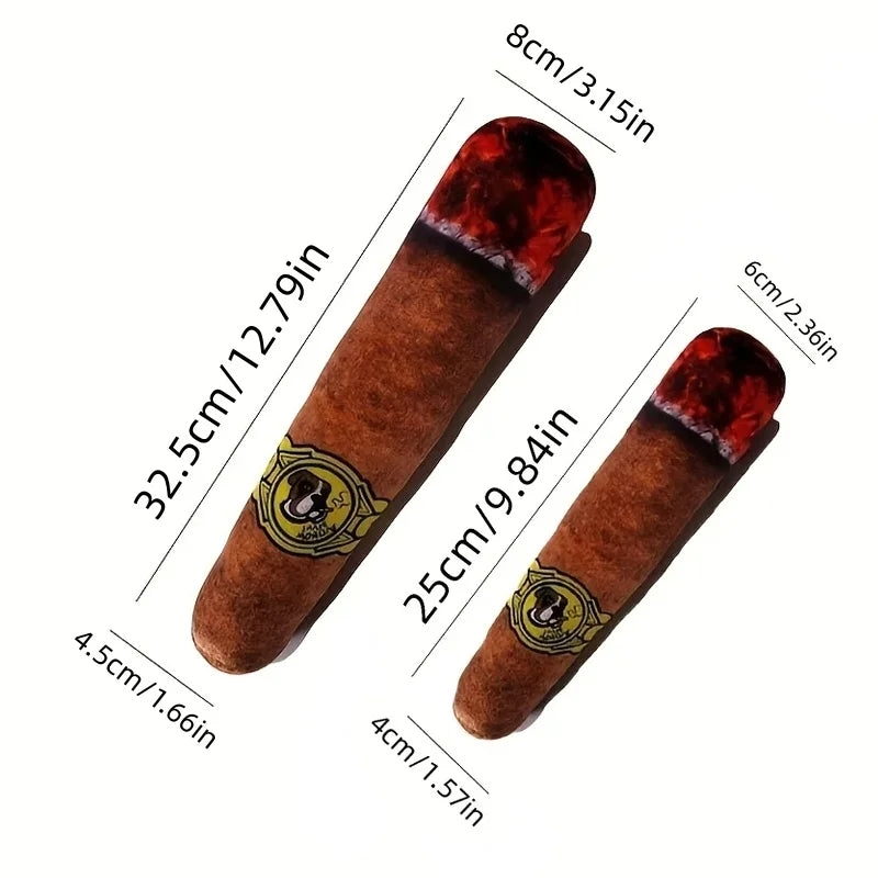 Plush Cigar Chew Toy for Medium and Large Dogs - view 4