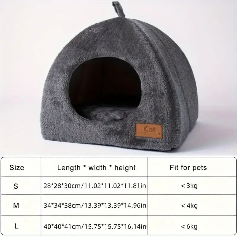 Cozy Semi-Enclosed Tent Bed for Cats and Dogs - view 6