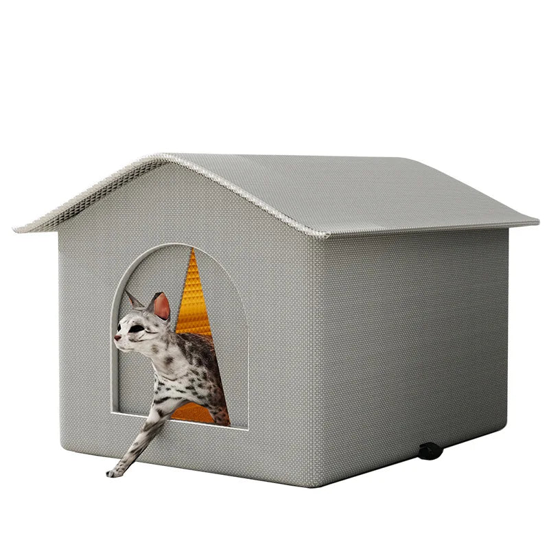 Waterproof Outdoor Winter Cave Bed for Cats and Small Dogs - view 4