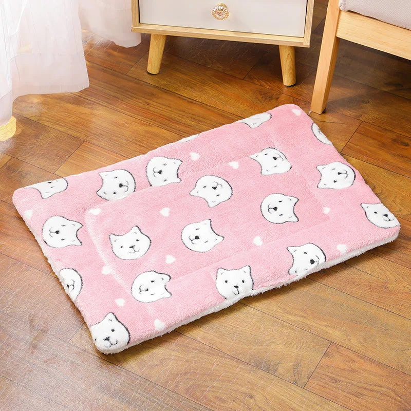 Thick Flannel Blanket Bed Mat for Dogs and Cats - view 8