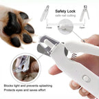 Quiet Pet Nail Grinder with Dual LED Lights