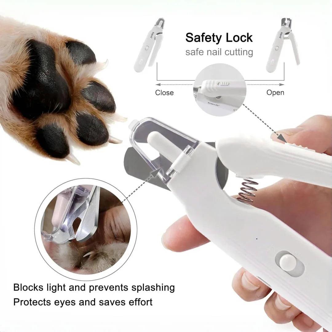 Quiet Pet Nail Grinder with Dual LED Lights