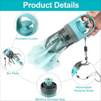 Dog Poop Scooper Set with LED Light and Bag Dispenser