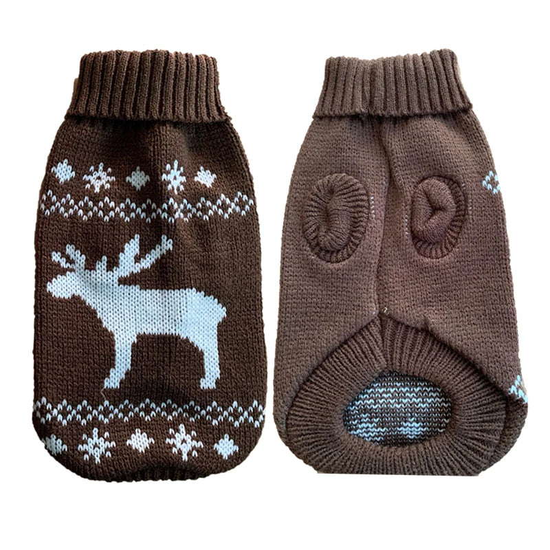 Knitted Winter Sweater for Small and Medium Dogs - view 7