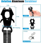 Shock-Absorbing Bungee Dog Leash with Car Seatbelt