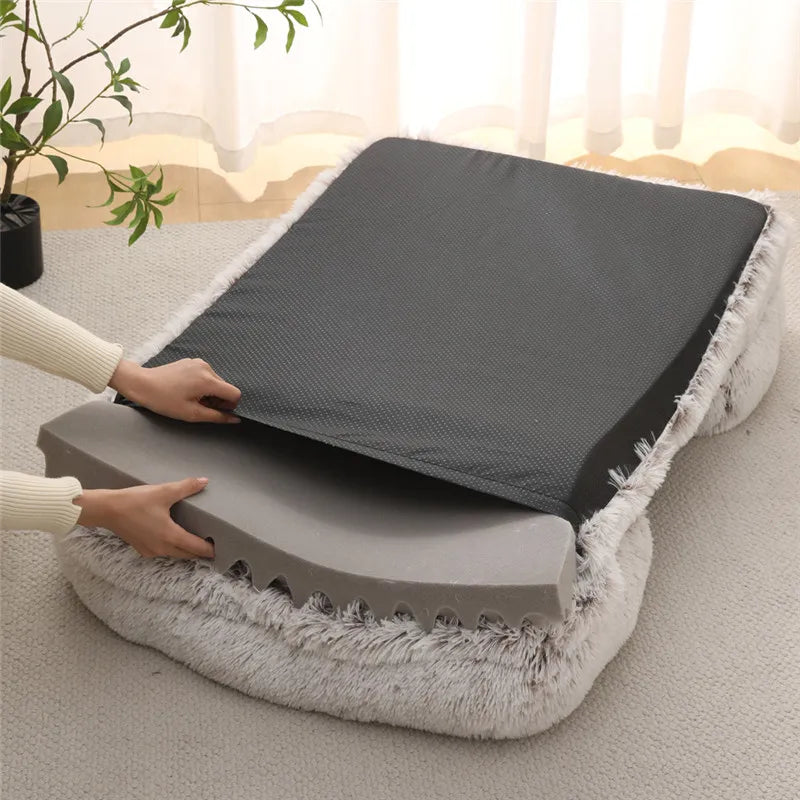 Thickened Plush Winter Dog Bed