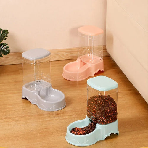 Automatic Pet Feeder and Water Bowl Combo, 3.8L