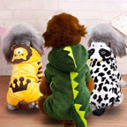 Cartoon Animal Winter Pajama Costume for Small Dogs and Cats - view 2