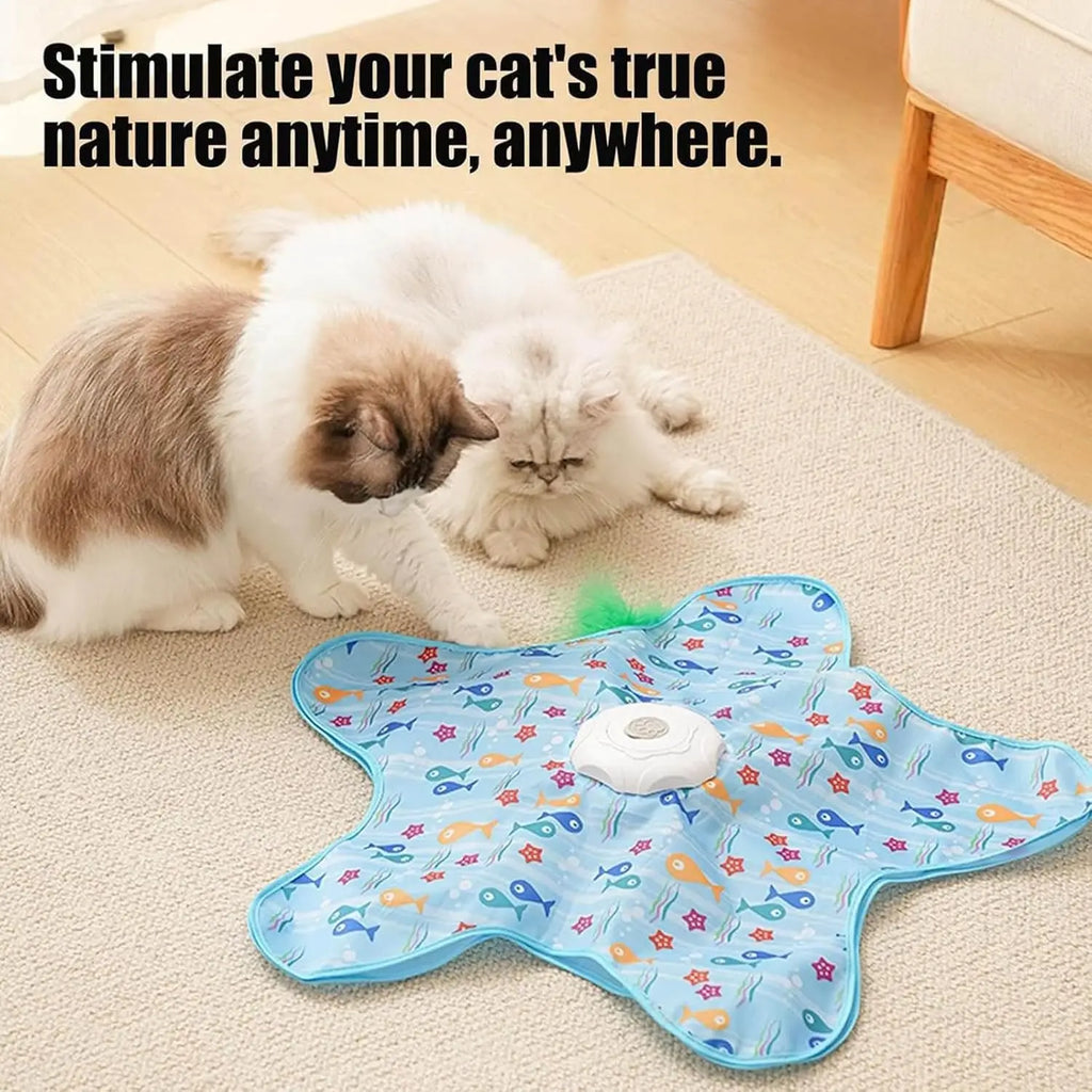 Electric Hide-and-Seek Feather Wand Cat Toy - view 2