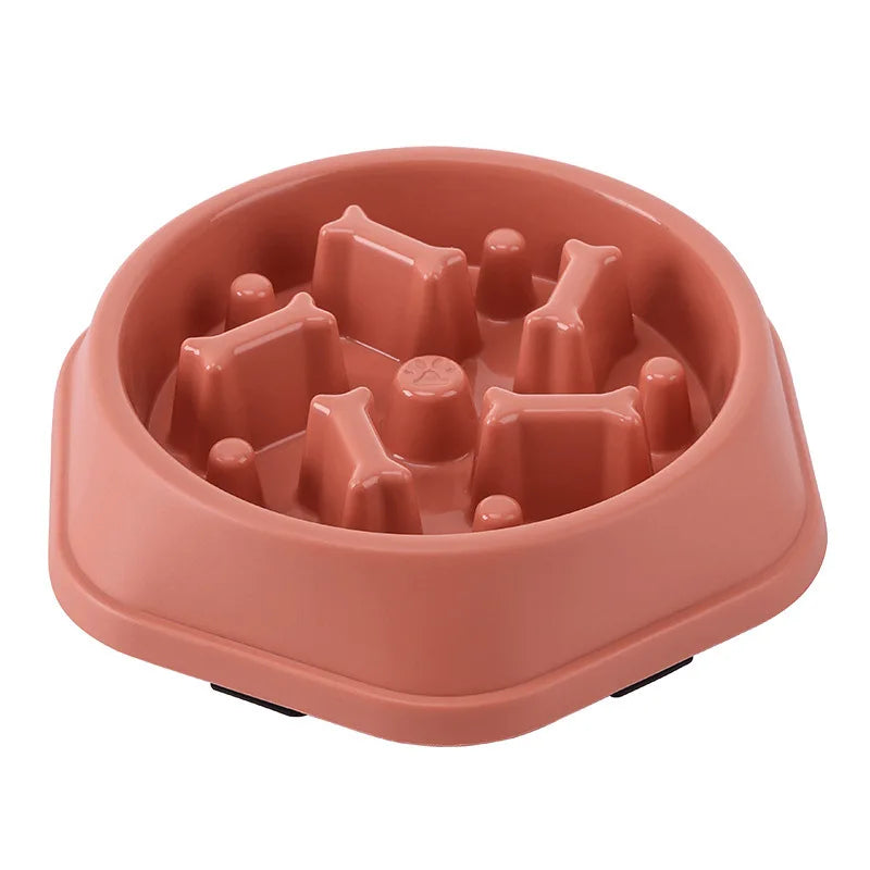 Anti-Choking Slow-Feeder Dog Bowl