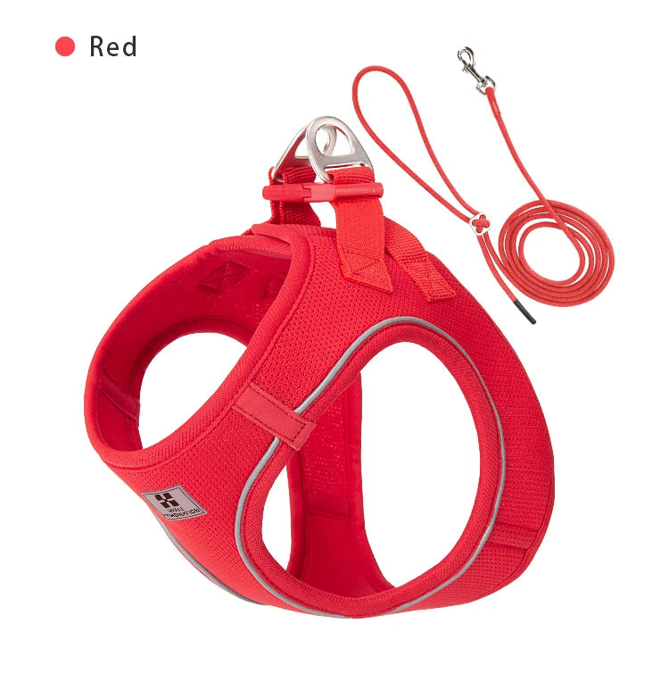 Reflective Adjustable Dog Harness and Leash Set