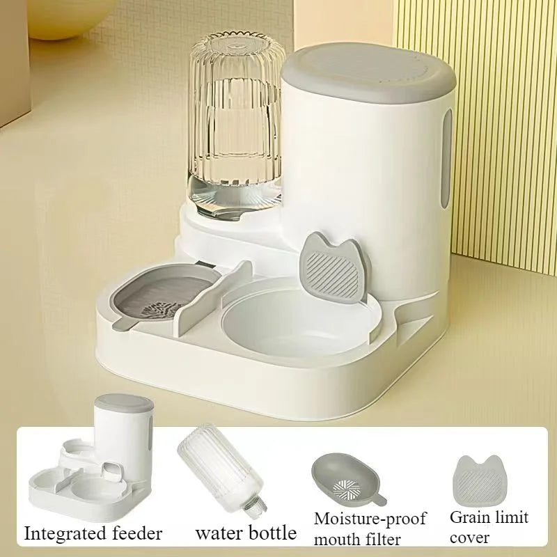 Integrated Cat Food Bowl and Automatic Water Feeder - view 7