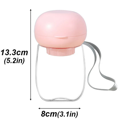 300/550ml Portable Food Grade Material Dog Cat Travel Pet Water Cup Feeding With Lanyard For Small Medium Cats Dogs Pet Supplies