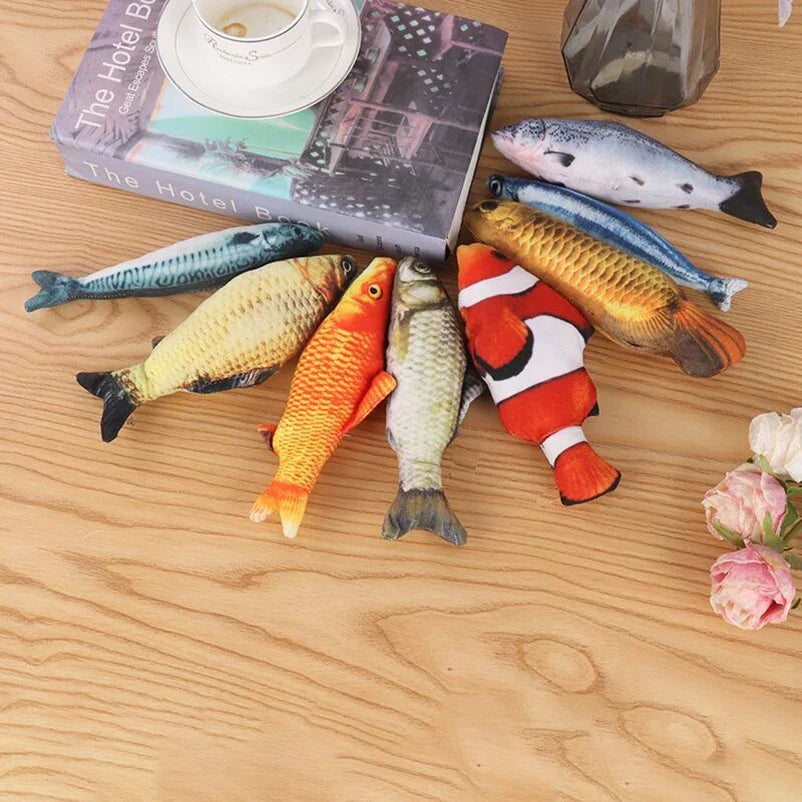 Plush Fish Chew Toy for Cats - view 3
