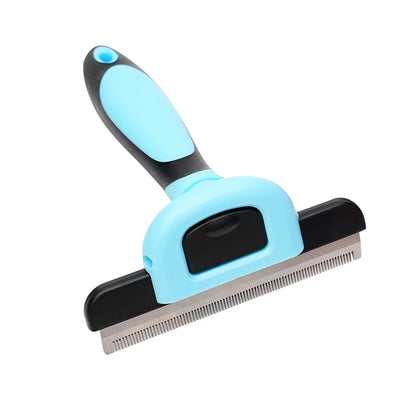 Stainless Steel Pet Dematting Comb for Dogs & Cats - Deshedding Undercoat Rake Brush with Dense Teeth - Professional Grooming To