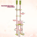 Floor-to-Ceiling Cat Tree with Hammock and Scratching Posts - view 16