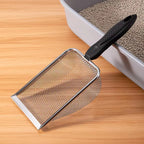 Ergonomic Stainless Steel Litter Scooper