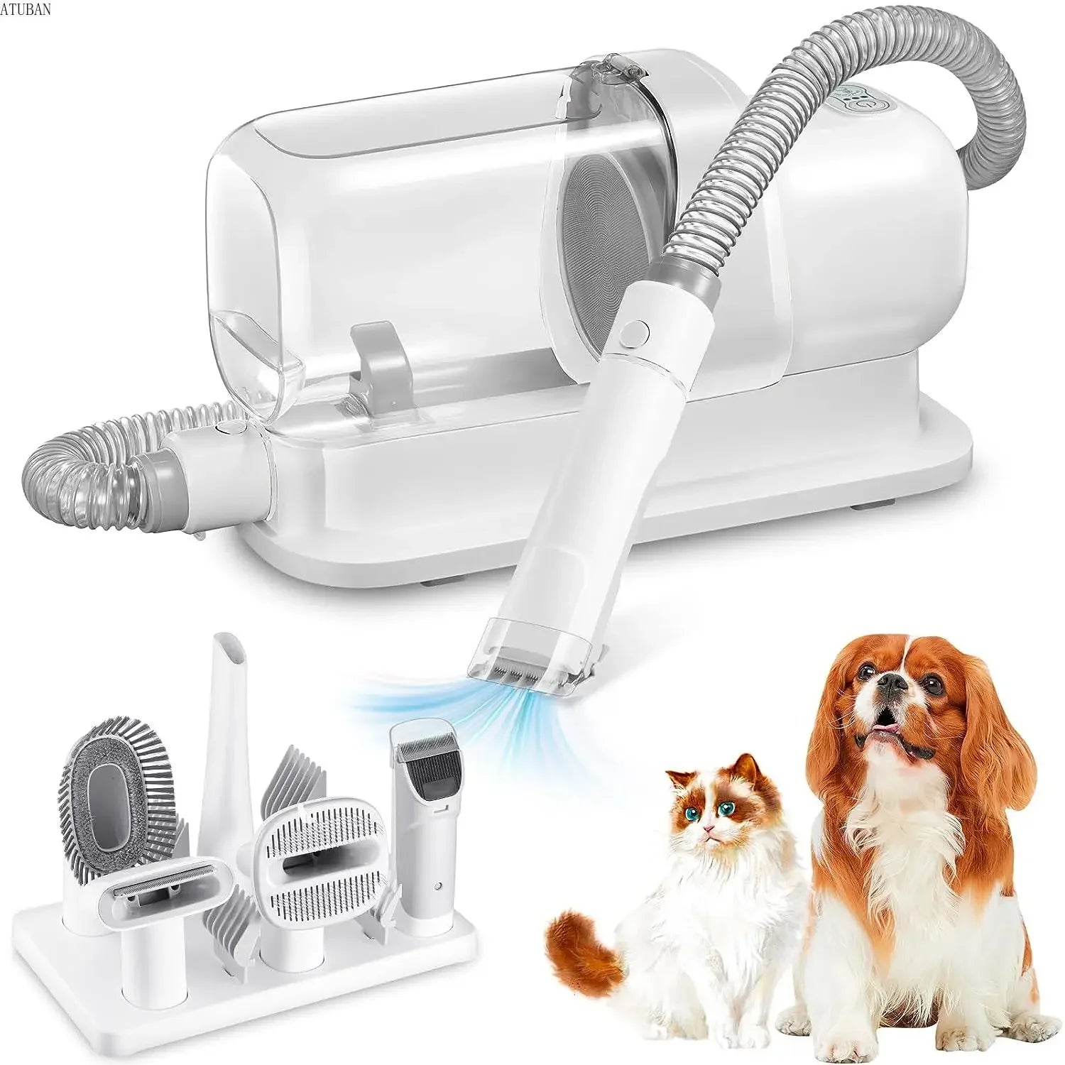 Dog Grooming Vacuum Kit, 2.3L Capacity