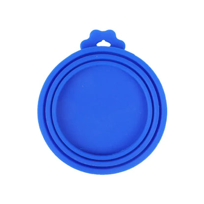 A set Reusable Pet Food Can Cover and Spoon Portable Dogs Cat Storage Tin Cap Lid Seal Cover Health Pet Supplies Pet Lids Can