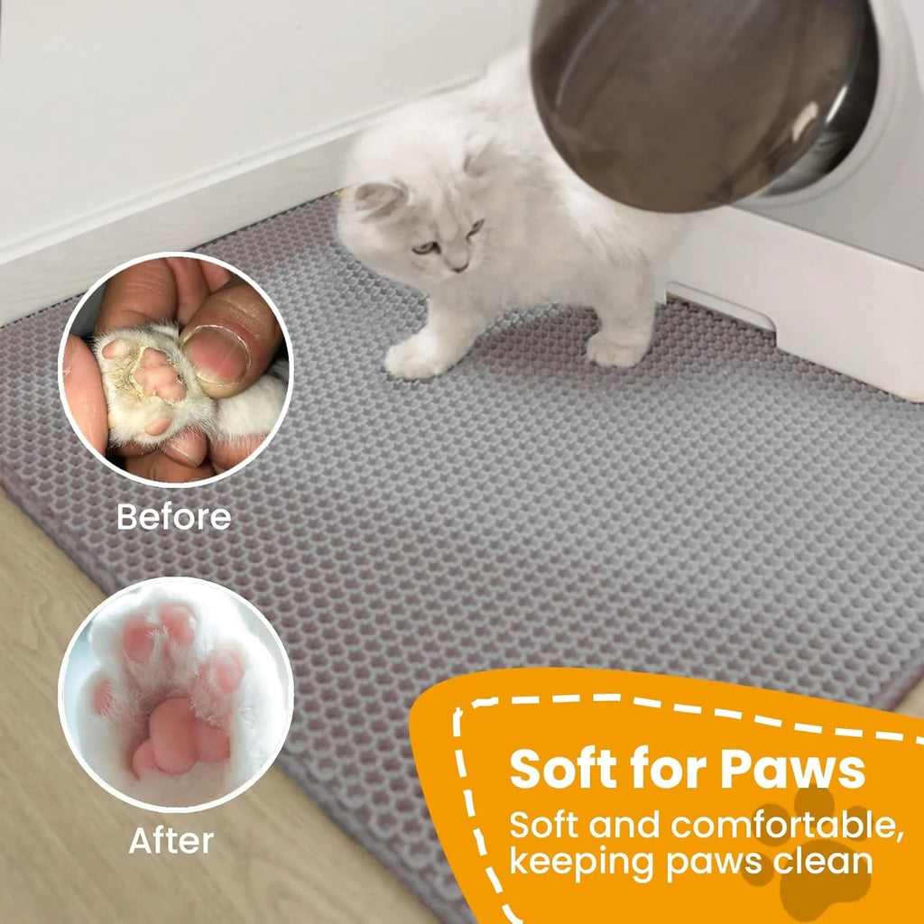 Double-Layer Waterproof Cat Litter Mat, Large