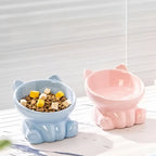 Tilted Ceramic Raised Bowl for Cats and Dogs - view 2