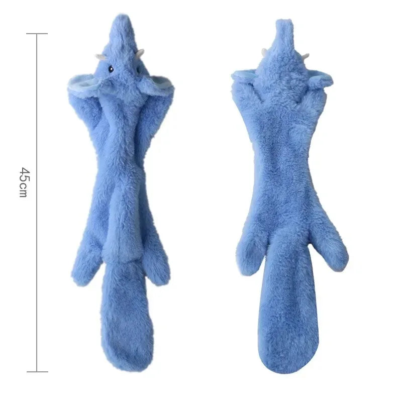 Stuffing-Free Squeaky Crinkle Animal Dog Toy - view 21