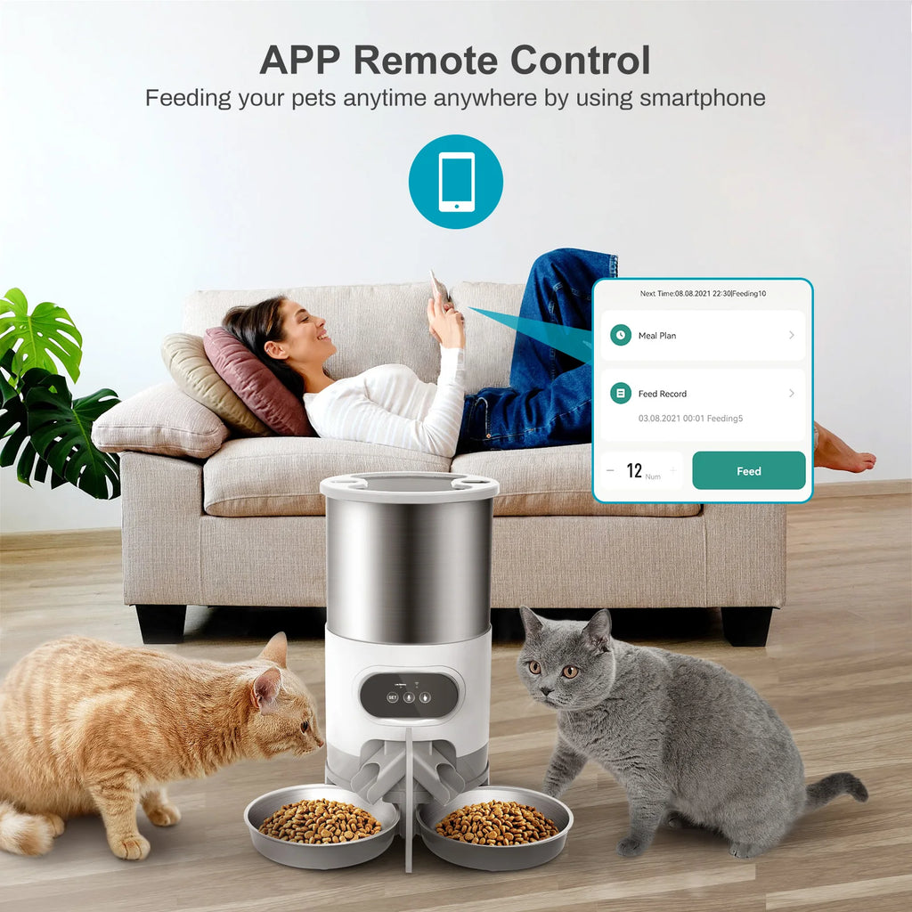 Tuya Smart App-Controlled Pet Feeder