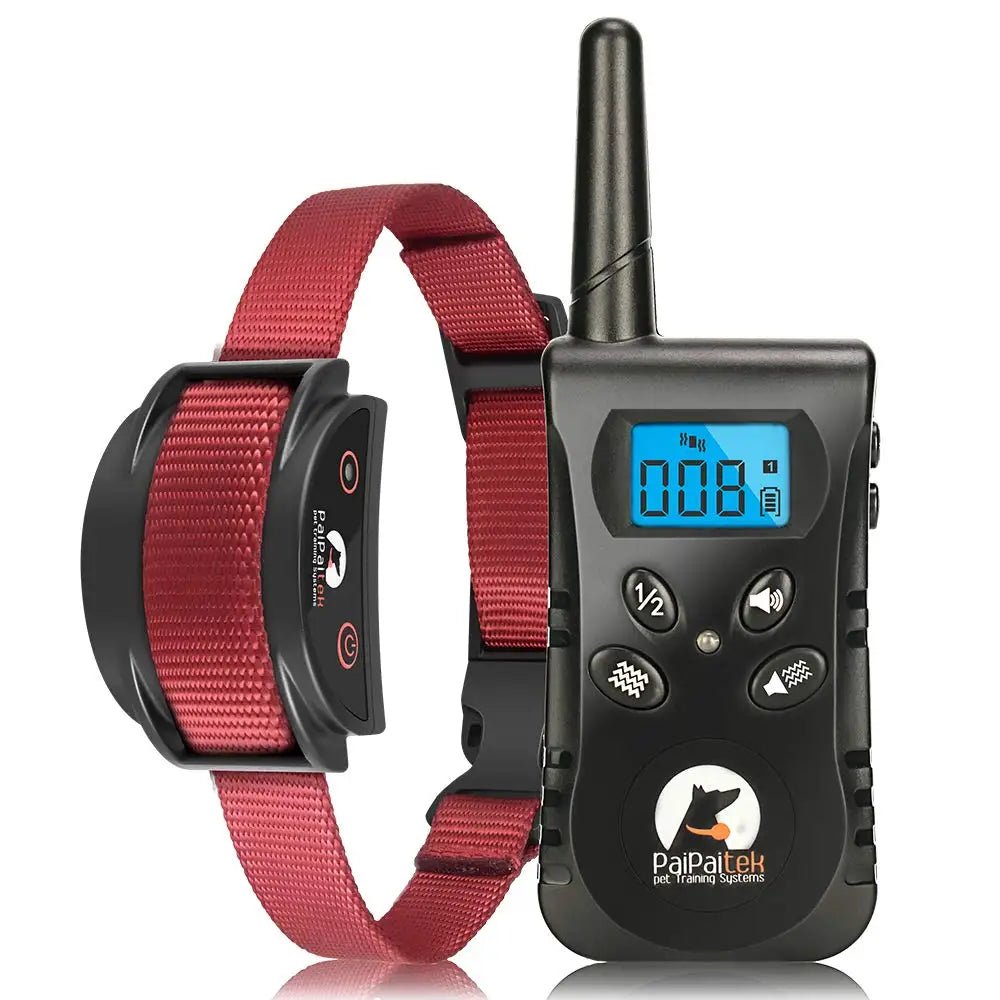 PaiPaitek No-Shock Vibration Dog Training Collar with Remote