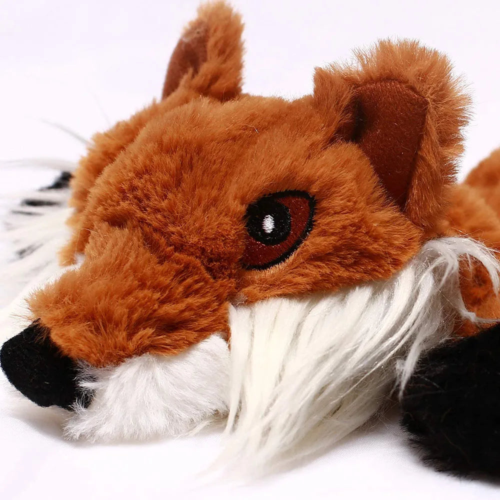 Stuffing-Free Squeaky Crinkle Animal Dog Toy - view 4