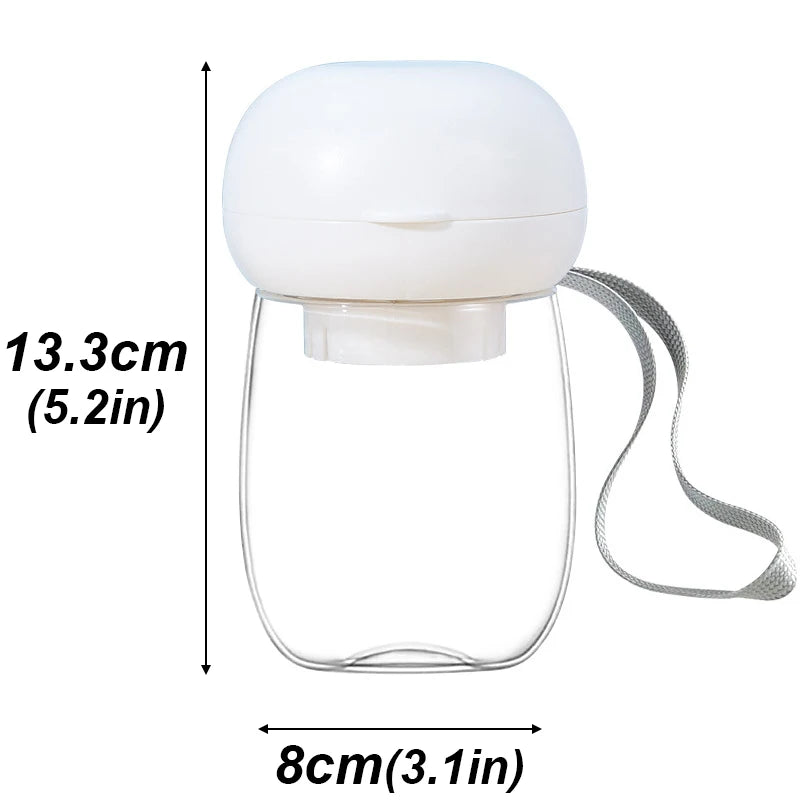 Portable Pet Travel Water Cup with Lanyard, 300-550ml