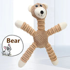 Tough Squeaky Plush Animal Chew Toy for Large Dogs - view 7