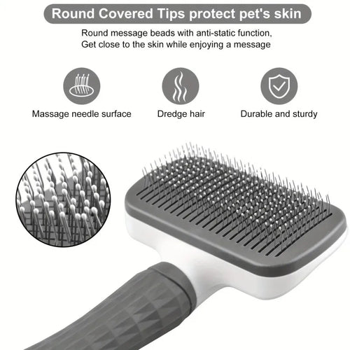 2-in-1 Massaging Deshedding Grooming Brush - view 2