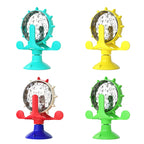Rotating Treat Wheel Slow Feeder Toy for Cats and Small Dogs - view 2
