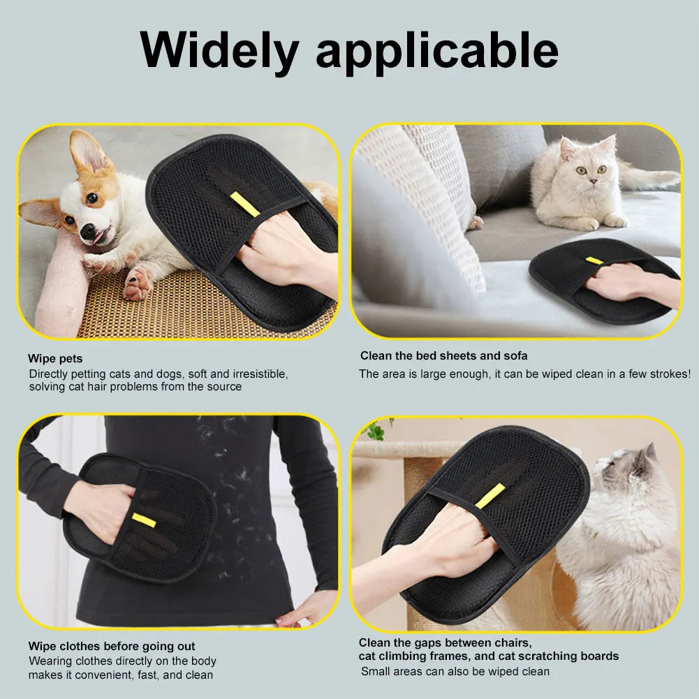 Deshedding Grooming Glove for Dogs, Cats and Rabbits - view 3