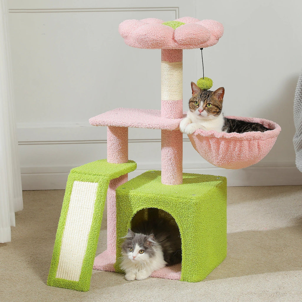 Small Cat Tree with Sisal Scratching Post and Condo - view 2