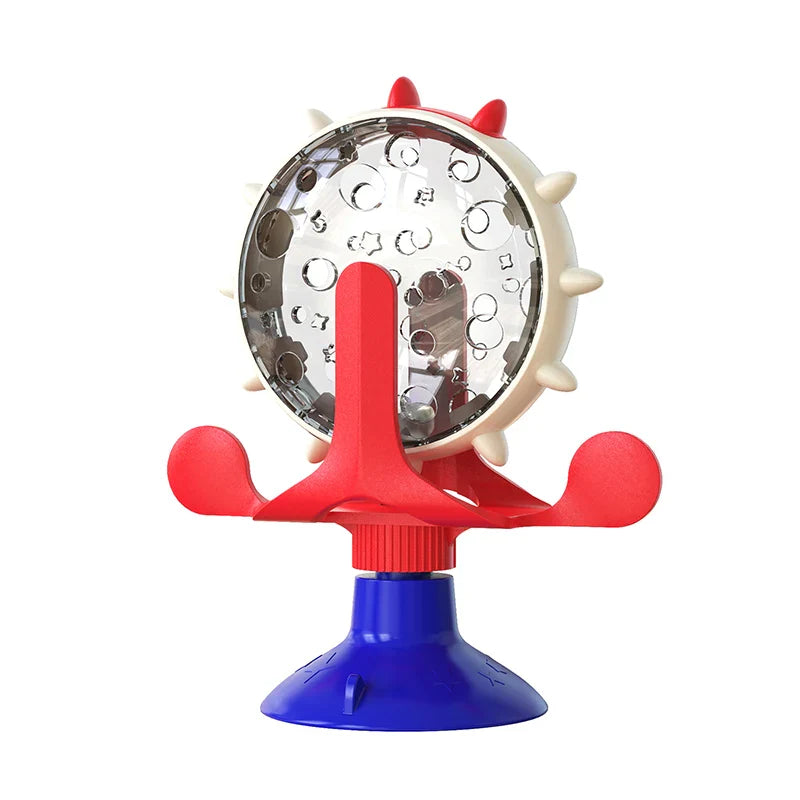Rotating Treat Wheel Slow Feeder Toy for Cats and Small Dogs - view 8