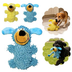 Plush Cartoon Squeaky Chew Toy for Small Dogs
