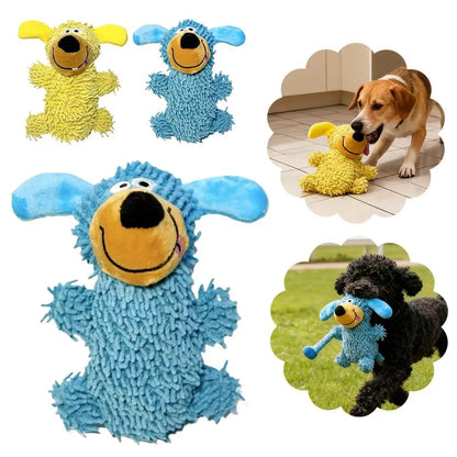 Squeaky Dog Toys Plush Cartoon Puppy Toys Aggressive Chewers Interactive Games Soft Doll Small Dogs Teeth Grinding Pet Products
