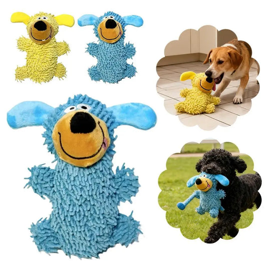 Squeaky Dog Toys Plush Cartoon Puppy Toys Aggressive Chewers Interactive Games Soft Doll Small Dogs Teeth Grinding Pet Products
