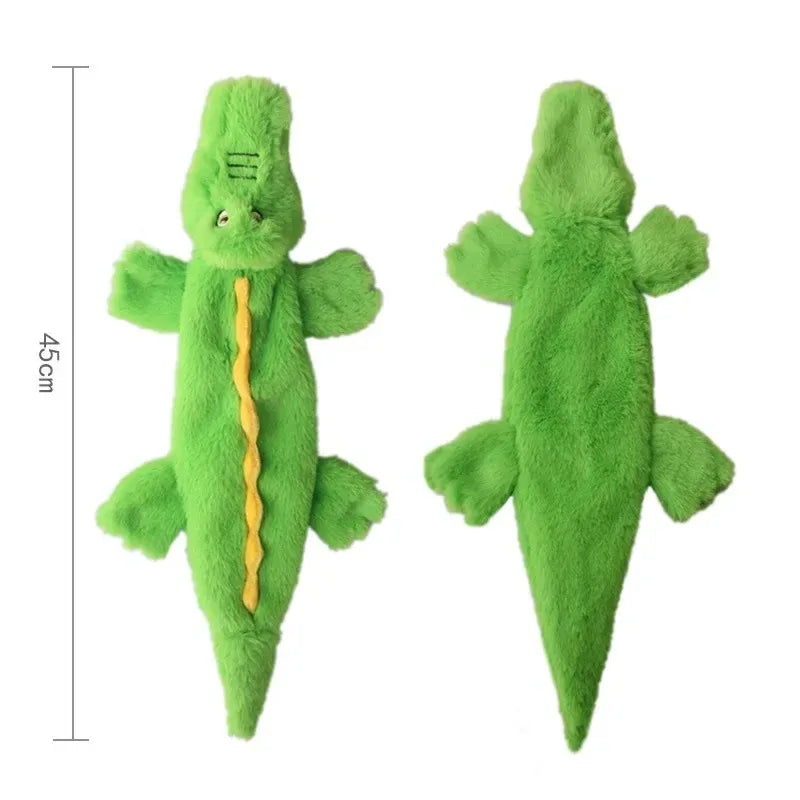 Stuffing-Free Squeaky Crinkle Animal Dog Toy - view 14