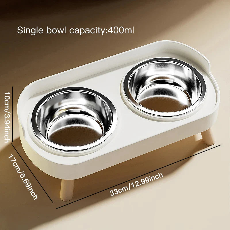 Adjustable Height Double Bowl Feeder for Cats and Dogs - view 16